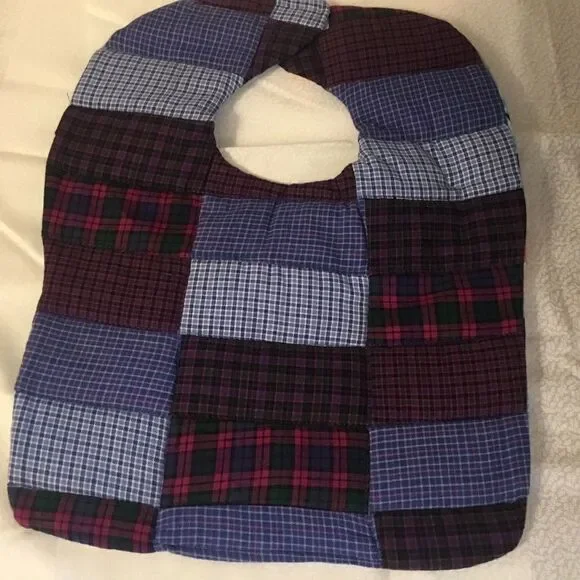 NWT 3/$25 or $12 ea.. Handmade Quilted Reversible Bib