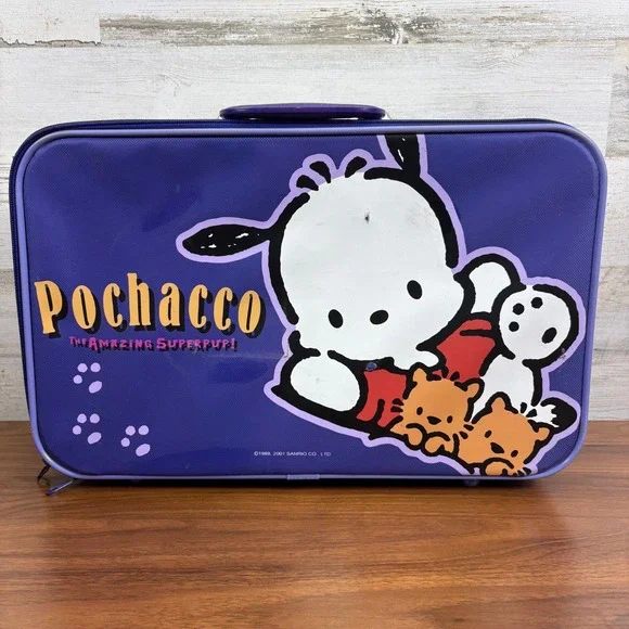 Pochacco 2001‎ Y2K Vintage Sanrio Suitcase Luggage Collectible Amazing Superpup