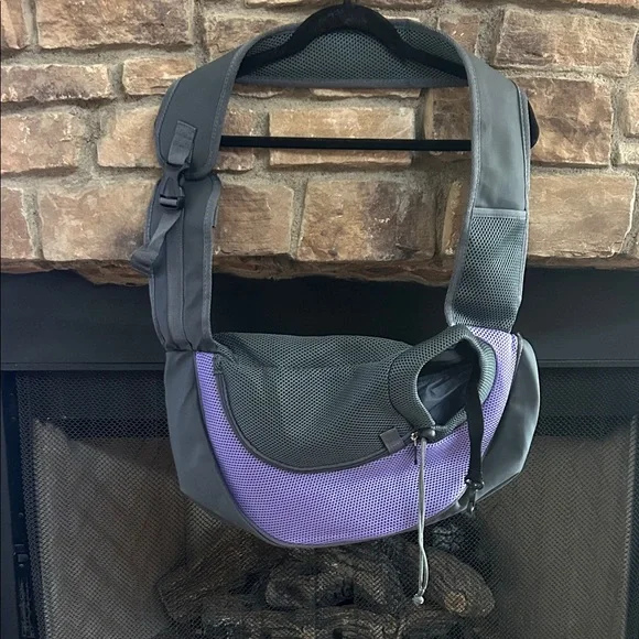 New Purple and Gray Dog Carrier.