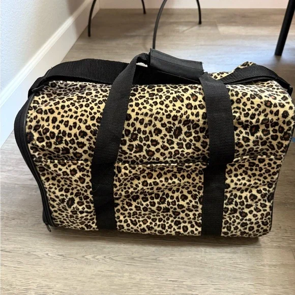 Leopard Print Duffel Bag