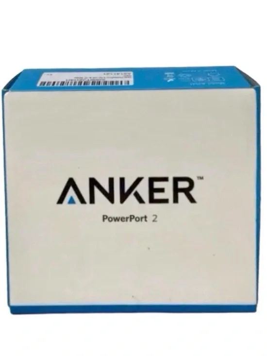 ANKER 24w Power Port 2 Charger (Black) (NWT)