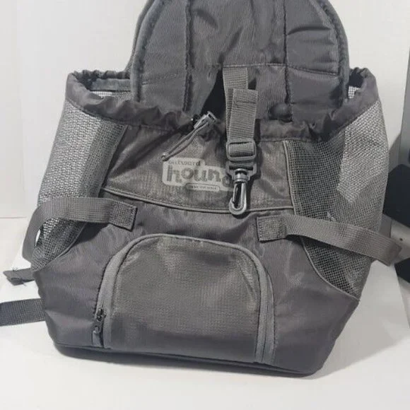 Gray Outward Hound Front Carrier Backpack Drawstring Closure Raise the Woof