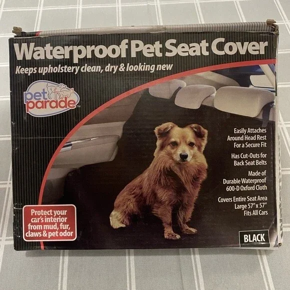 New Pet Parade Waterproof Pet Seat Cover Keep Car Seats Clean