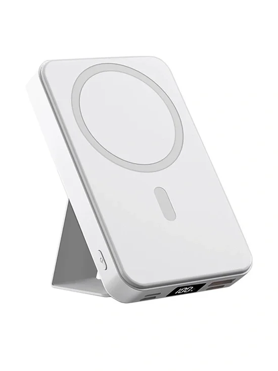 10000mAh Portable Magnetic Wireless Charge Power Bank with Phones Stand