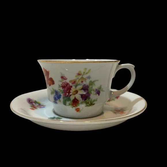 Vintage Arabia Suomi Finlandia 166‎ Floral Tea Cup