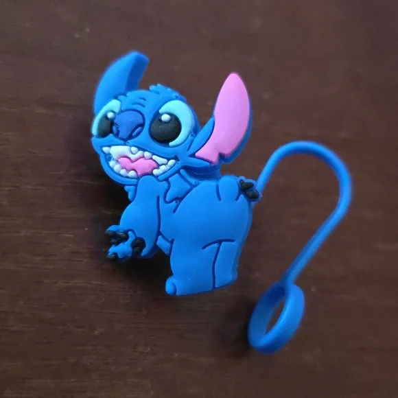 Stitch Straw Topper Silicone 10mm/0.4 in Cap Accessory