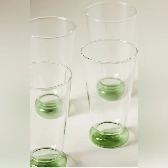 ANTHROPOLOGIE NWT DONNA HIGHBALL GLASSES SET OF FOUR