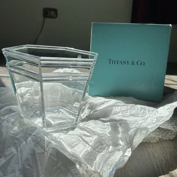 NEW Tiffany‎ & Co.Traditional Windham Crystal Ice Bucket Wine Champagne Cooler