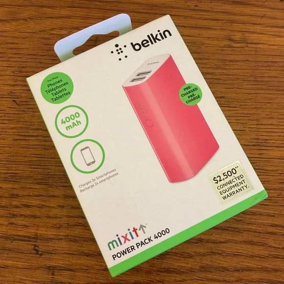 ⬇️⭐️ NEW Belkin Mixit Up Power Pack 4000 in Pink