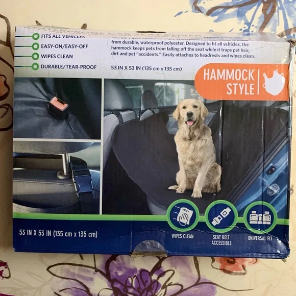 💜 Waterproof Hammock Style Car Seat Cover for Dogs - NWT