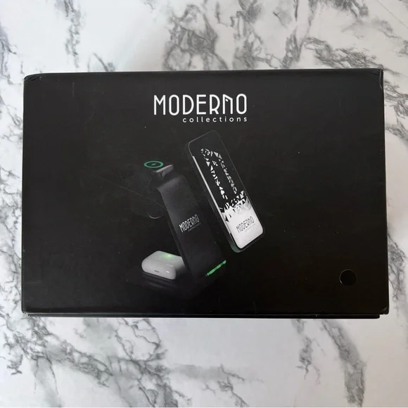 Moderno Collections Premium 3 in 1 Fast Wireless Charging Stand for iPhone
