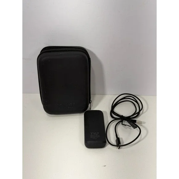 TYLT 5200mAh Portable Power Bank External Battery WA-15TPP5200 Black with Case