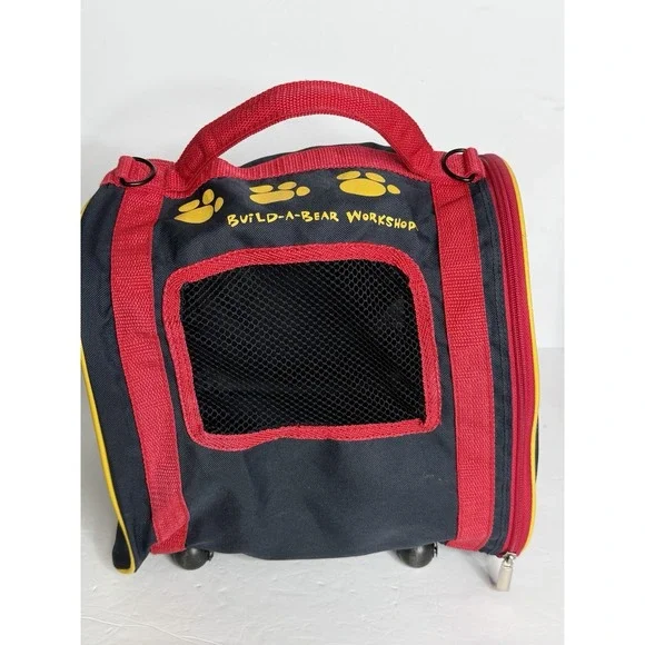 Build-A-Bear Workshop Rolling Carry Case Travel Bag Plush Carrier w/ Wheels