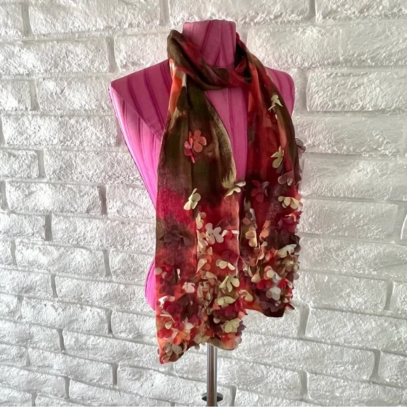 Floral Multicolor Scarf B1-11