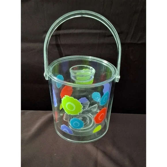 Vintage Acrylic Ice Bucket 