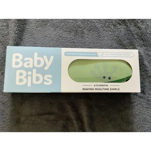Labcosi Silicone Baby Bibs Set of 2 For Babies And Toddlers Feeding Bibs‎ Frog