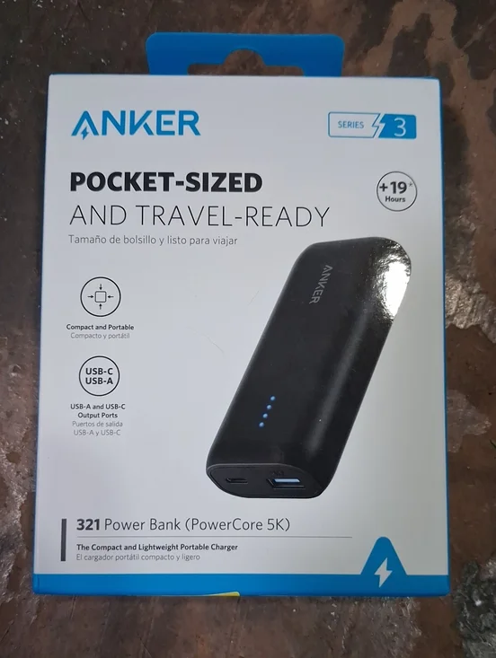 Anker 321 Power Bank (PowerCore 5K) - Black