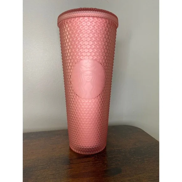 Starbucks 2022 Pink Lemonade Diamond Studded Venti 24oz Tumbler Cold Cup