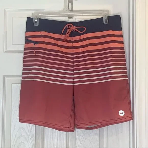Vineyard Vines Mens Surflodge Board Shorts Striped Size 32
