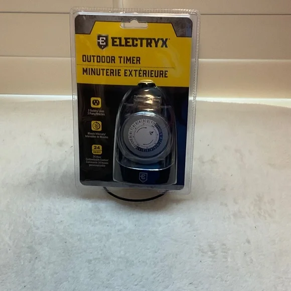 Black Outdoor Timer