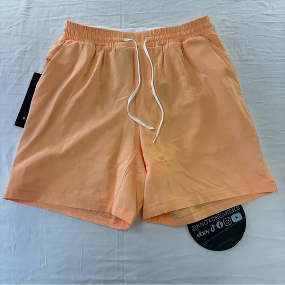 Lululemon Pool Short 7” Swimming Trunks PCFZ Peach Fuzz Orange Men’s Size Small