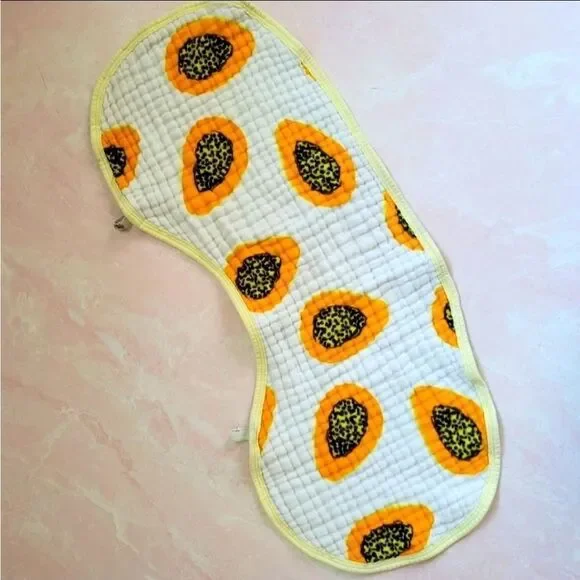 Papaya baby feeding comfy cloth bib exotic fruit