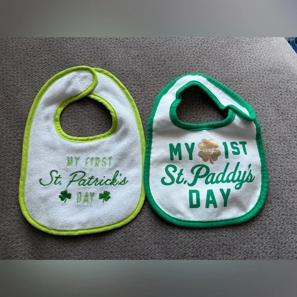 St.‎ Patrick’s day bibs my 1st St. Patrick’s Day