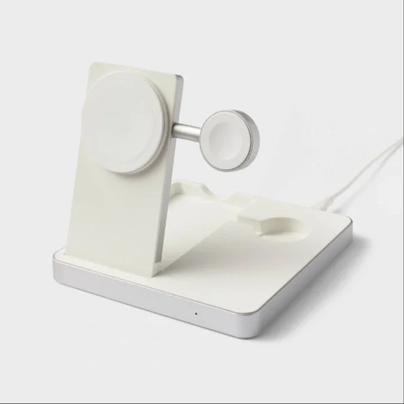 3 in 1 Multi-Charger for iPhone Watch and Apple Air Pods- heyday white $99.99