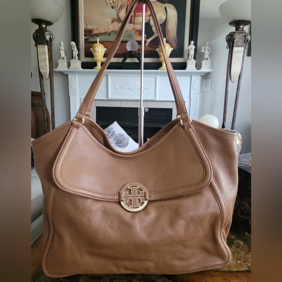 Tory Burch Tan Leather Tote Bag