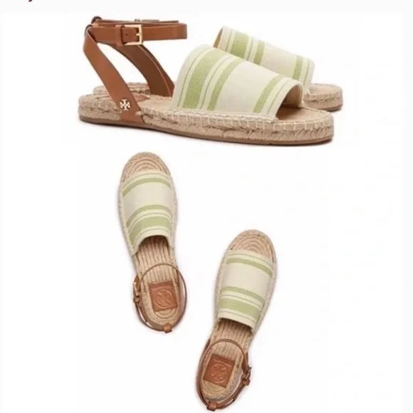 Tory Burch Stretch Canvas Espadrille Sandal
