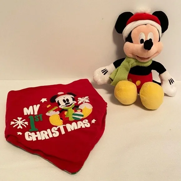 Disney Baby Mickey Mouse Plush Toy & 