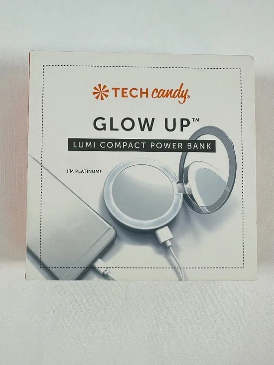 Tech Candy Glow Up Lumi Compact Power Bank New in Box