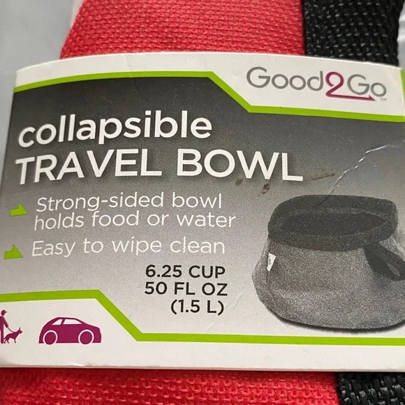 Collapsable Travel Bowl for Dog or Cat. Can be used for Food or Water. New