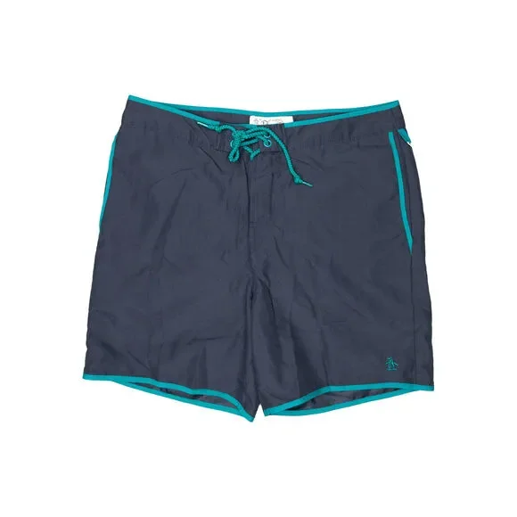 Penguin By Munsing wear Men Built In Liner Swim Trunks Navy Size 29
