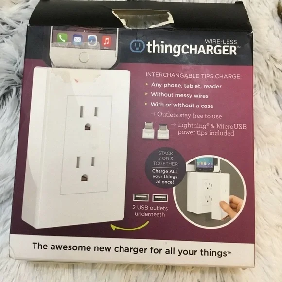 thingCHARGER with interchangeable tips New in box Wire-less