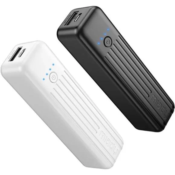 2-Pack Small Portable Charger 5000mAh Mini Battery Pack 3.45oz