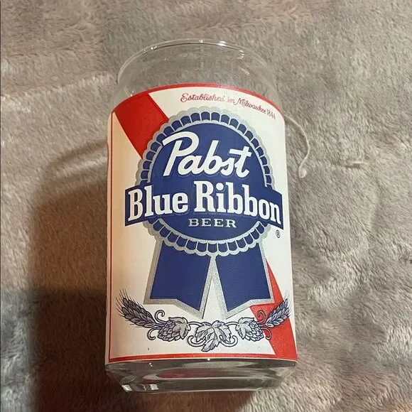 Pabst Blue Ribbon Beer Glass