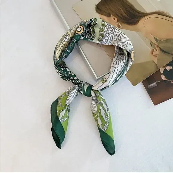 Four Leaf Clover Silky Scarf 🍀