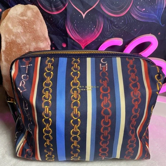 EUC Tory Burch Gemini Link Cosmetic Bag