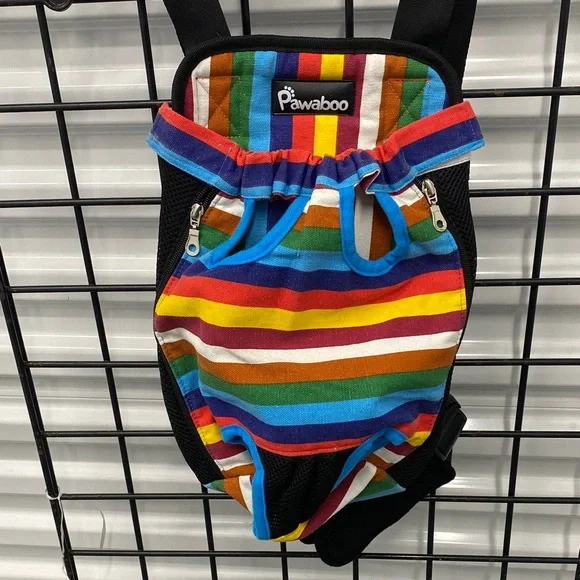 Pawaboo Rainbow Stripe Dog Carrier