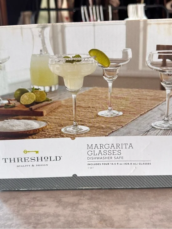 Target Margarita Glasses Set - Clear Glass, 4-Pack