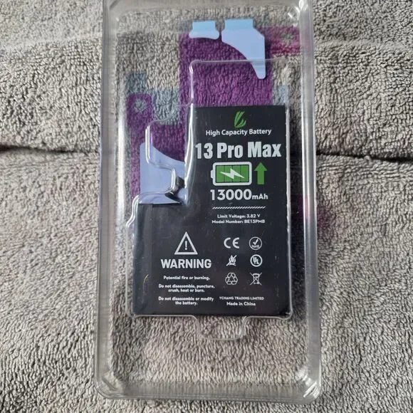 LL Trader High Capacity 13000mAh Battery Model BE13PMB for iPhone 13 Pro Max