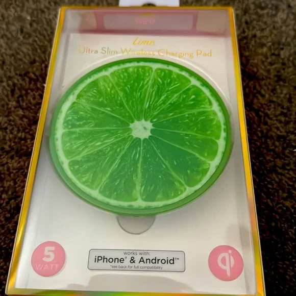 Lime Wireless Charging Pad