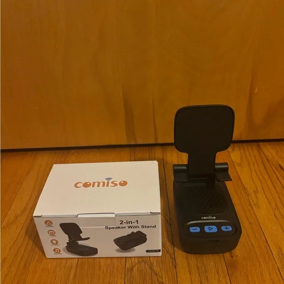 Black 2-in-1 Speaker with Stand