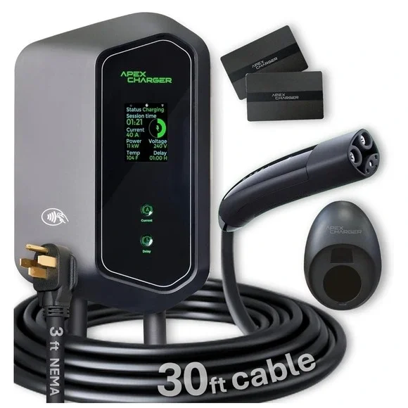 APEX Mach 1 48 Amp Level 2 EV Charger, Wall-Mount Electric Tesla Charging NACS