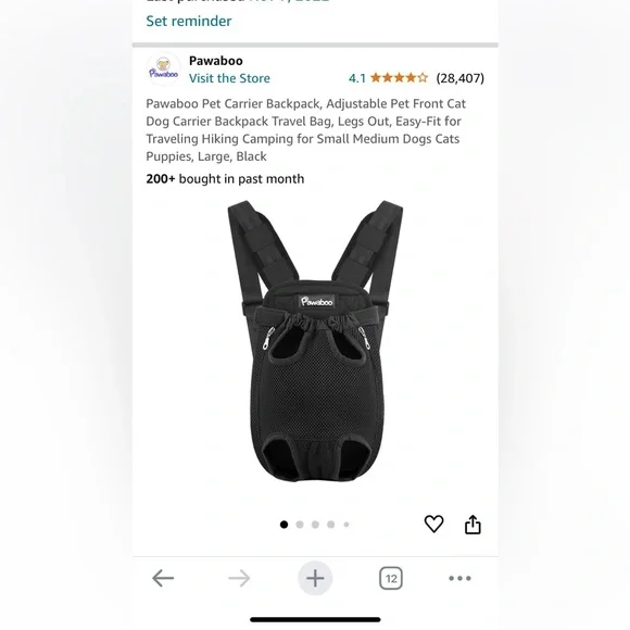 Never used pet carrier