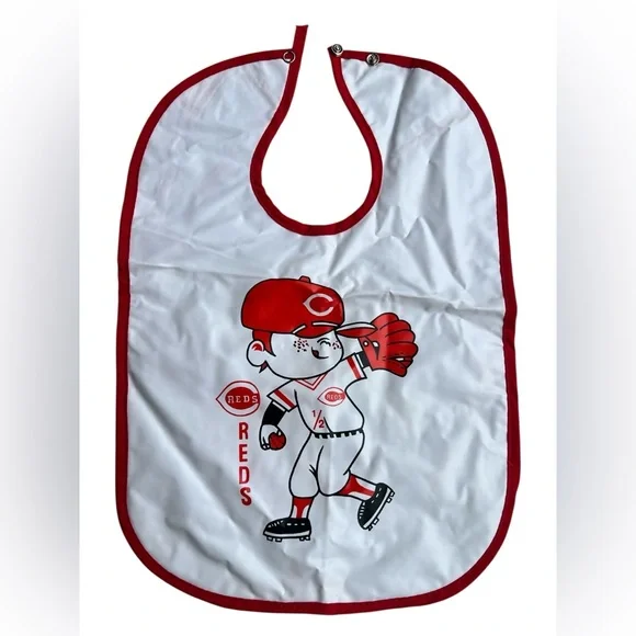 Cincinnati Reds Baseball Baby Bib Nylon MLB