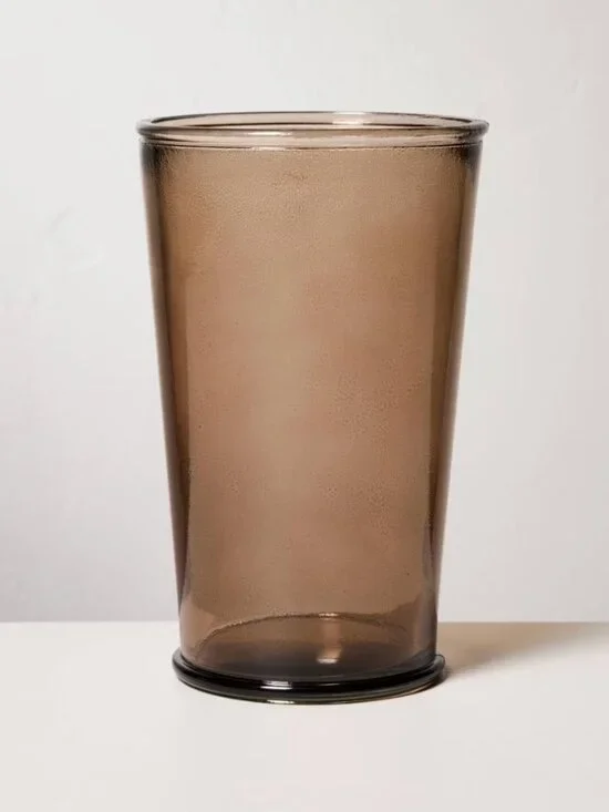 19oz Tall Recycled Pint Glass Brown - Hearth & Hand Magnolia (2)
