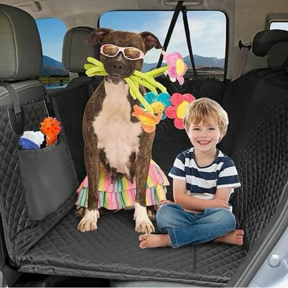 X-LargeHonest Back Seat Extender for Dogs, 57.4W 30.3L Hard Bottom NWT