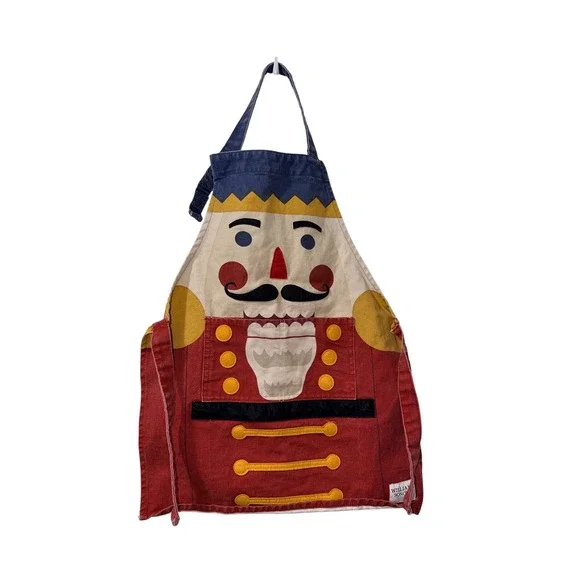 Williams Sonoma‎ Nutcracker Child Apron Kids Holiday Kitchen Cooking Baking